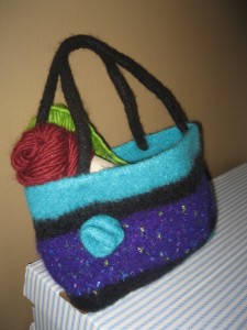 Felted purse